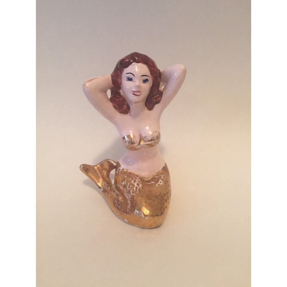 Vintage ceramic mermaid